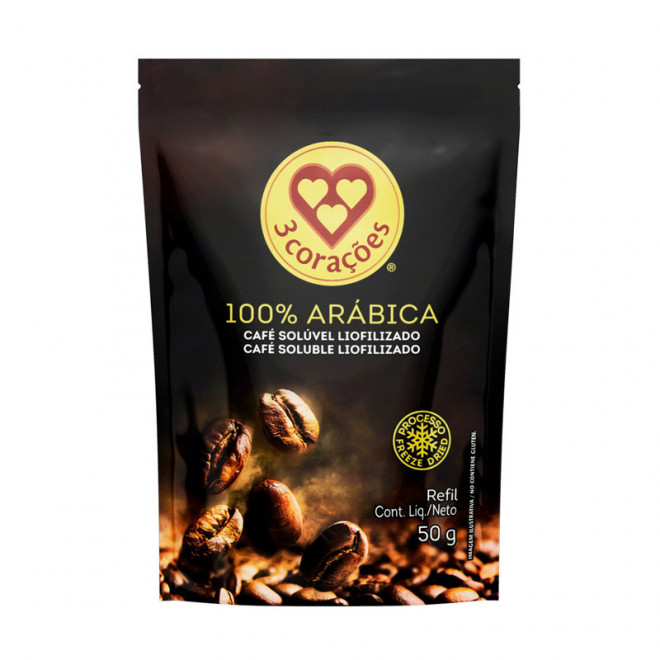 CAFE 3 CORACOES 100% ARABICA 50G