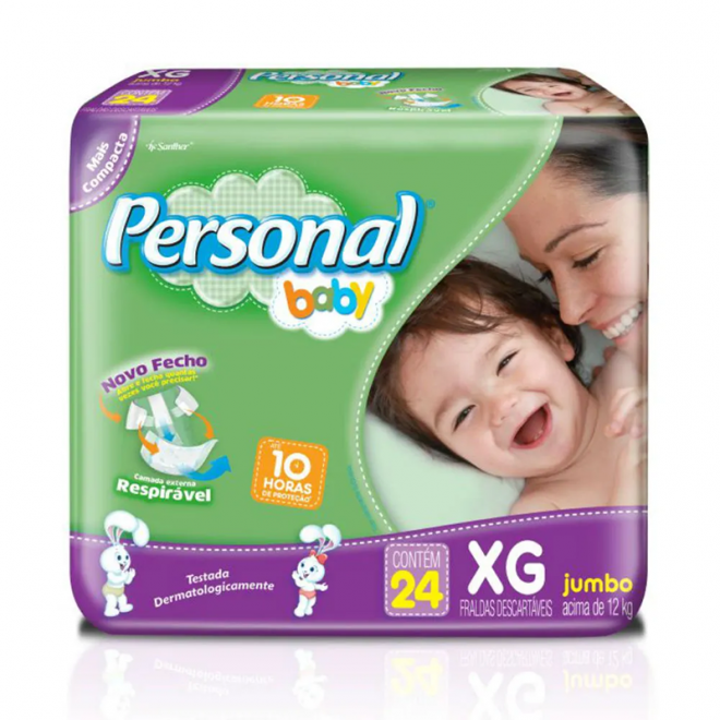 FRALDA PERSONAL BABY JUMBO XG 24UN