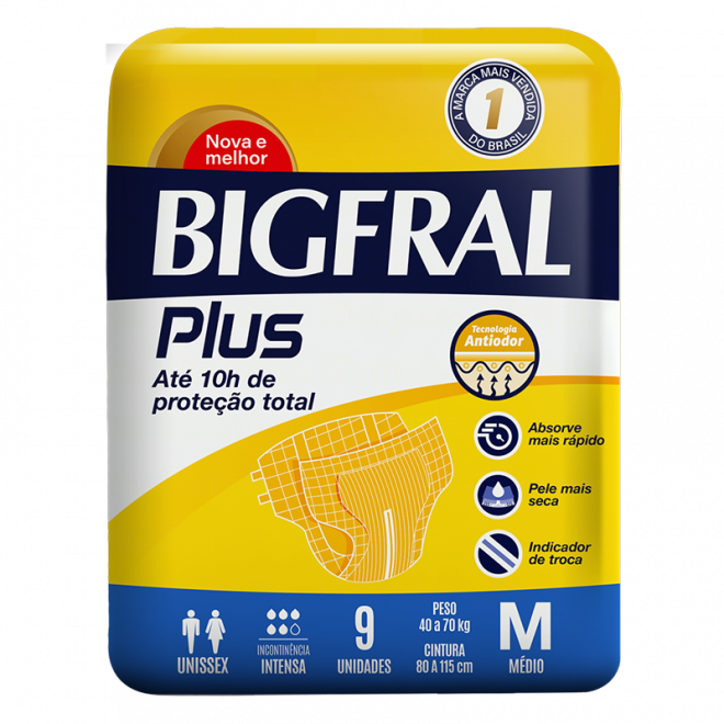 FRALDA BIGFRAL PLUS M 9UND