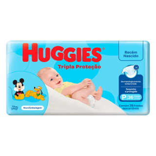 FRALDA HUGGIES TRIPLA JUMBO P 36UN