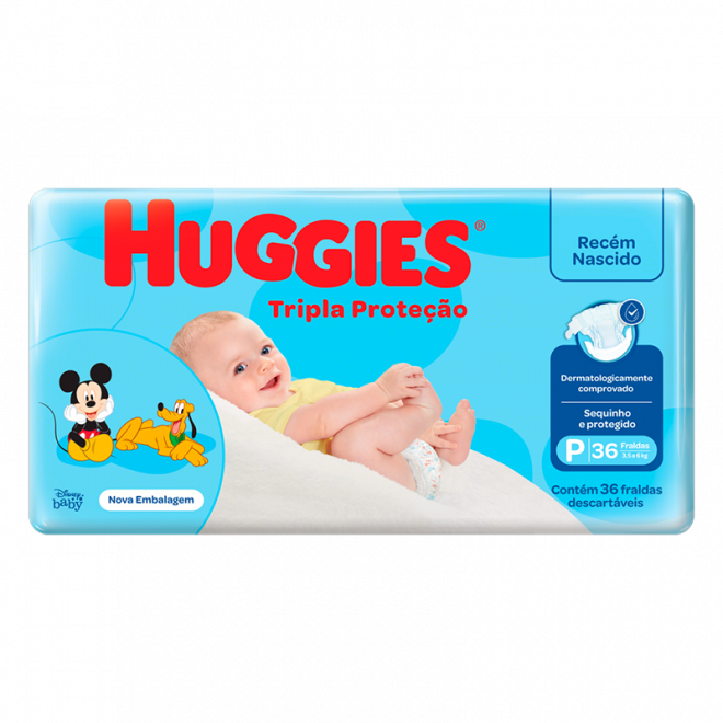 FRALDA HUGGIES TRIPLA JUMBO P 36UN