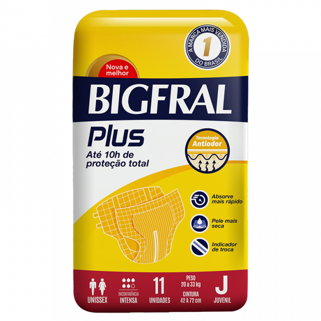 FRALDA BIGFRAL PLUS JUVENIL 11UND