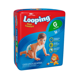 FRALDA LOOPING PRATICA G 16UND