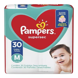 FRALDA PAMPERS SUPERSEC PACOTAO M 30UND