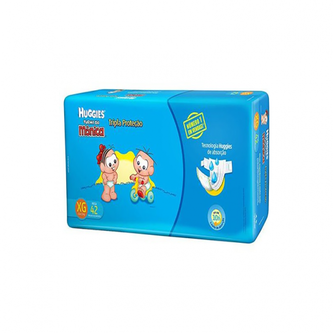 FRALDA TURMA MONICA TRIPLA MEGA XG 42UND