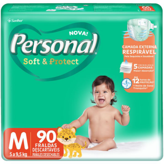 FRALDA PERSONAL BABY HIPER M 90UND