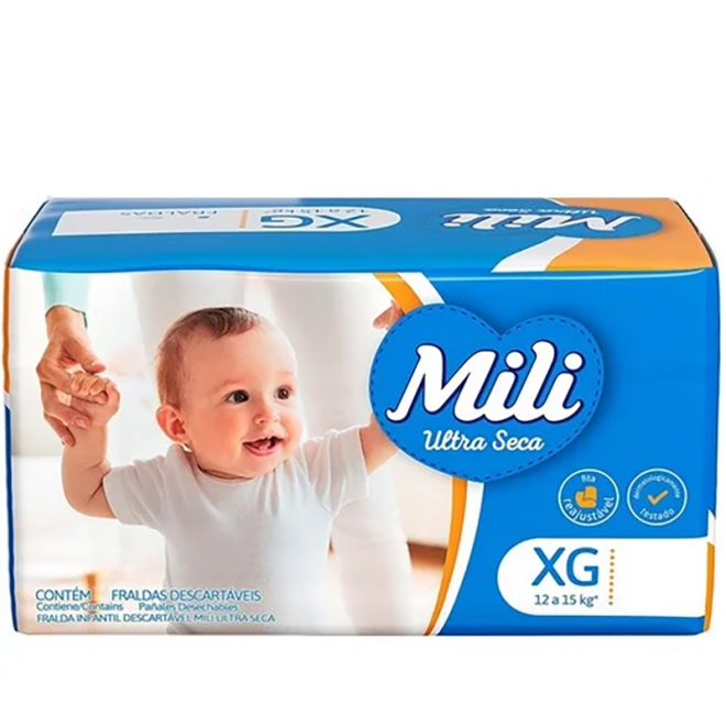 FRALDA MILI ULTRA SECA HIPER XG 48UN