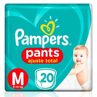 FRALDA PAMPERS PANTS PACOTAO M 20UN