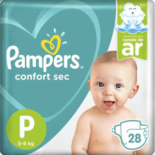 FRALDA PAMPERS CONFORTSEC PACOTAO P 28UN