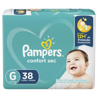 FRALDA PAMPERS CONFORTSEC MEGA G 38UN
