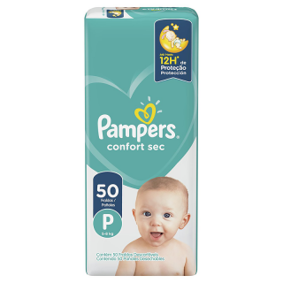 FRALDA PAMPERS CONFORTSEC MEGA P 50UN