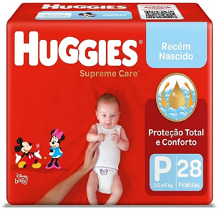 FRALDA HUGGIES SUPREME JUMBO P 28UN
