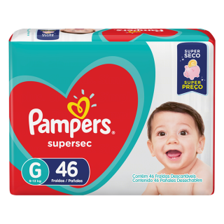 FRALDA PAMPERS SUPERSEC HIPER G 46UN