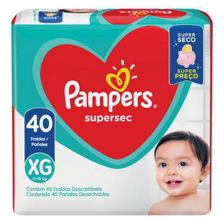 FRALDA PAMPERS SUPERSEC HIPER XG 40UN