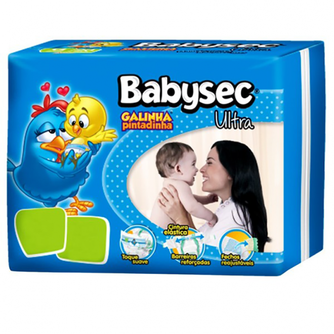 FRALDA BABYSEC G.PINTADINHA JUMBINHO M 18UND