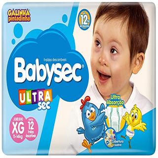 FRALDA BABYSEC G.PINTADINHA JUMBINHO XG 12UND