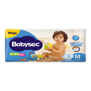 FRALDA BABYSEC G.PINTADINHA MEGA M 38UN