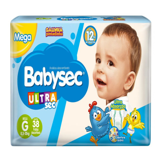 FRALDA BABYSEC G.PINTADINHA MEGA G 32UN