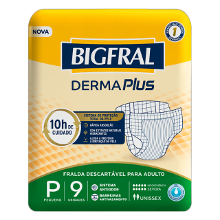 FRALDA BIGFRAL DERMA PLUS P 9UN