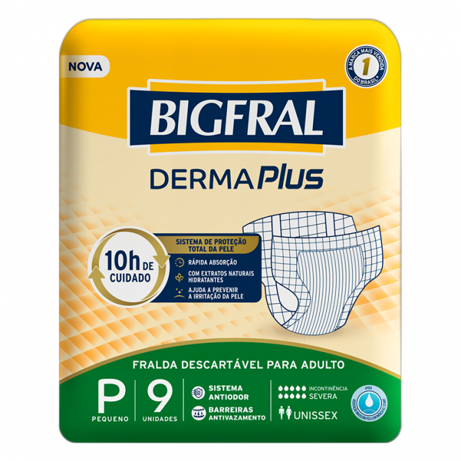 FRALDA BIGFRAL DERMA PLUS P 9UN