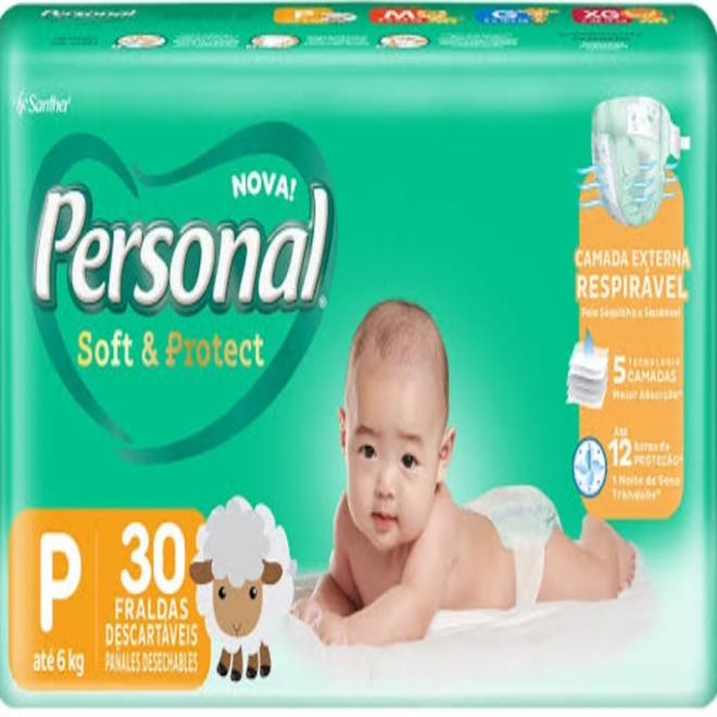 FRALDA PERSONAL BABY PACOTAO P 30UN