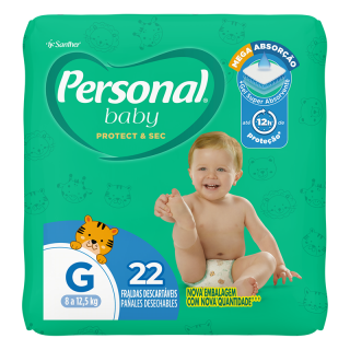 FRALDA PERSONAL BABY JUMBO PROTECT G 22UN