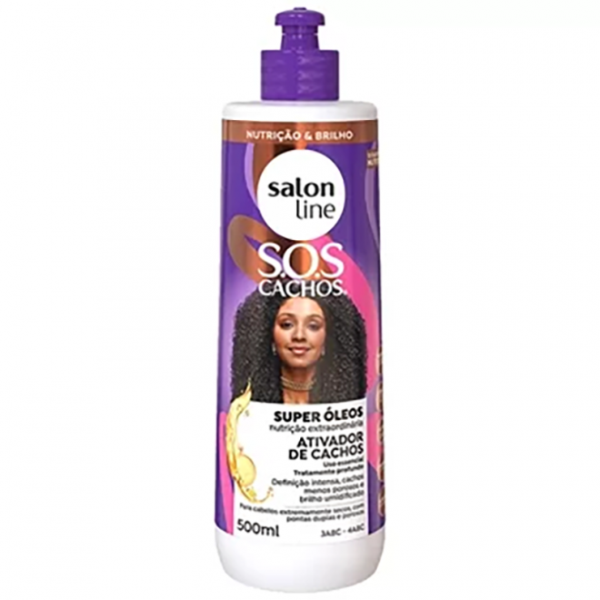 CR ATIVADOR CACHOS SALON LINE SOS 500ML NUTRITIVO