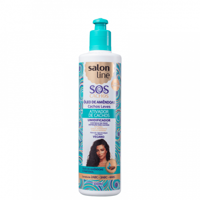 CR ATIVADOR CACHOS SALON LINE SOS 300ML LEVE