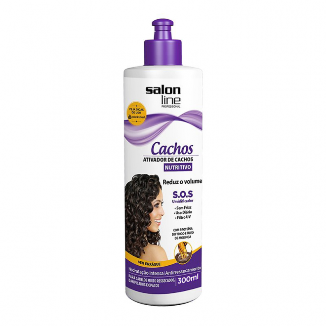 CR ATIVADOR CACHOS SALON LINE SOS 300ML NUTRITIVO