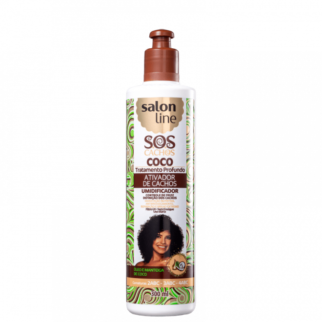 CR ATIVADOR CACHOS SALON LINE TO DE CACHO 300ML PRA CONQUISTAR