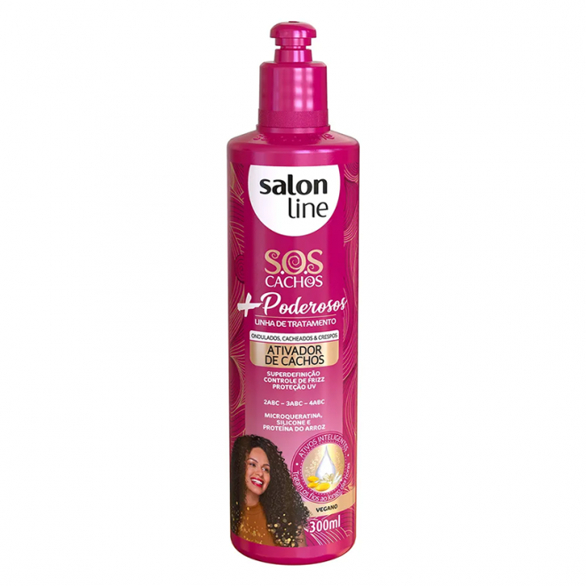 CR ATIVADOR CACHOS SALON LINE SOS 300ML +PODEROSO