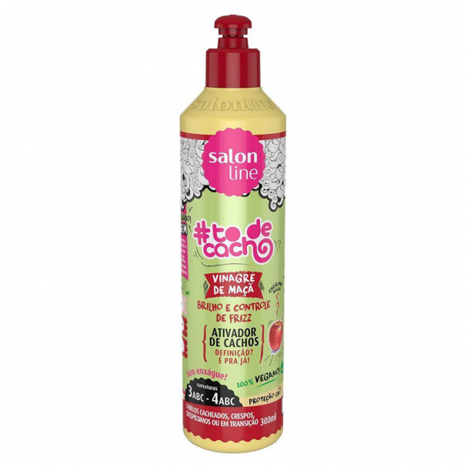 CR ATIVADOR CACHOS SALON LINE TO DE CACHO 300ML VINAGRE MACA