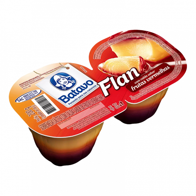 IOG BATAVO 200G FLAN FRUTAS VERMELHAS