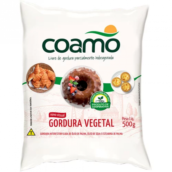 PRODUCAO - GORDURA VEGETAL COAMO 500G