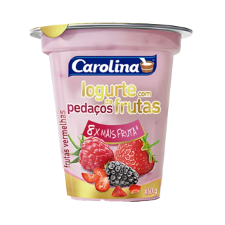 IOG CAROLINA PEDACOS 450G FRUTAS VERMELHAS