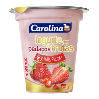 IOG CAROLINA PEDACOS 450G MORANGO