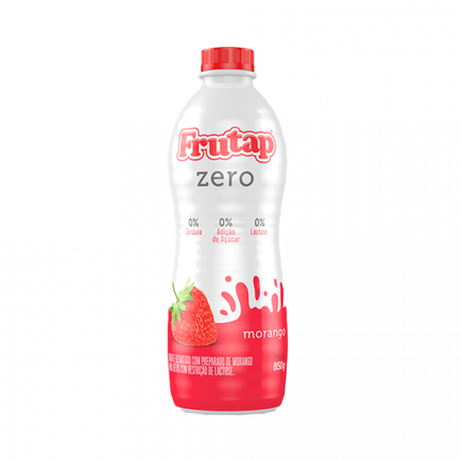 IOG FRUTAP ZERO LACTOSE 850G MORANGO