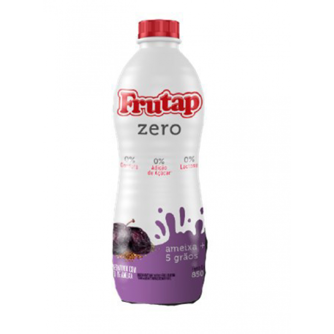 IOG FRUTAP ZERO LACTOSE 850G AMEIXA + 5 GRAOS