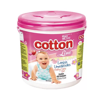 LENCOS UMEDECIDOS COTTON BALDE 400UND ROSA