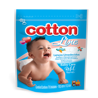 LENCOS UMEDECIDOS COTTON REFIL 70UN