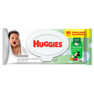 TOALHINHAS HUGGIES CLASSIC 48UND VERDE