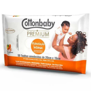 TOALHINHAS COTTONBABY 50UND HIDRATACAO INTENSA
