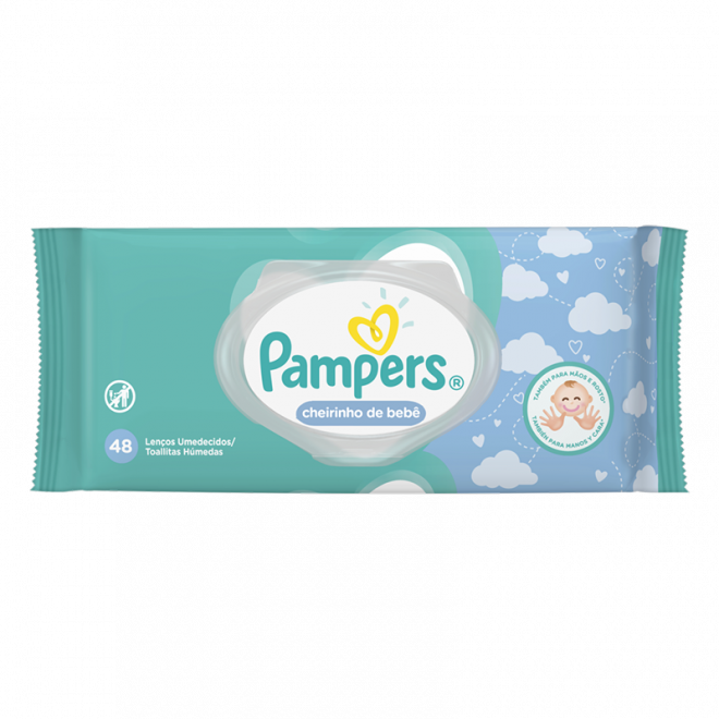 TOALHINHAS PAMPERS 48UND FRESH CLEAN