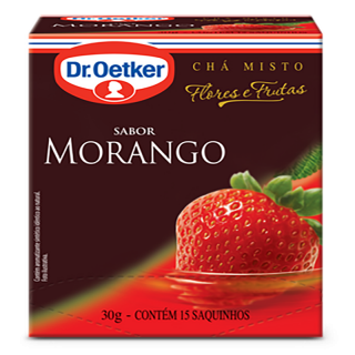 DR OETKER CHA FLORES FRUTAS 30G MORANGO