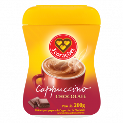 CAPPUCCINO 3 CORACOES 200G CHOCOLATE