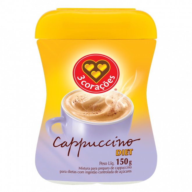 CAPPUCCINO 3 CORACOES 150G DIET