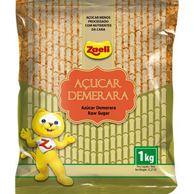 ZAELI ACUCAR DEMERARA 1KG