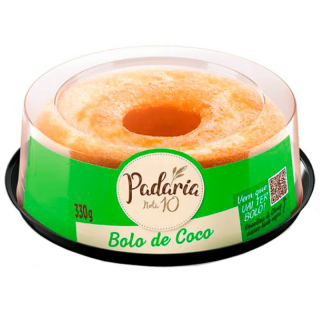 PADARIA NOTA 10 - BOLO 330G COCO