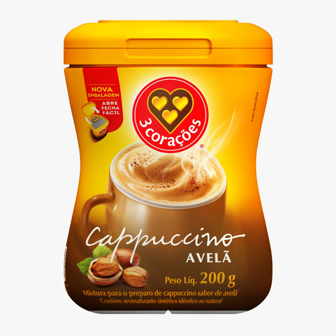 CAPPUCCINO 3 CORACOES 200G AVELA