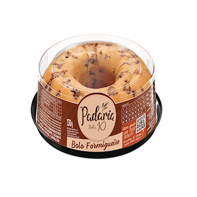 PADARIA NOTA 10 - BOLO 330G FORMIGUEIRO